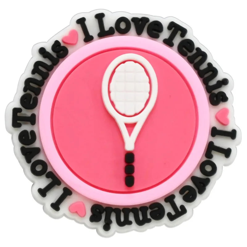 tennis mode series PVC shoe Charms Slippers Buckle combination Fit Wristbands accessories Decoration Bands gift unisex party