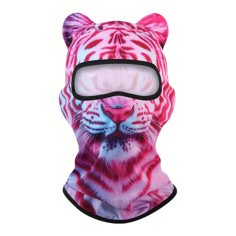 3D Cat Animal Ski Balaclava Ski Mask with Ears,Suitable for Music Festivals,Raves,Ski,Halloween or Party Outdoor