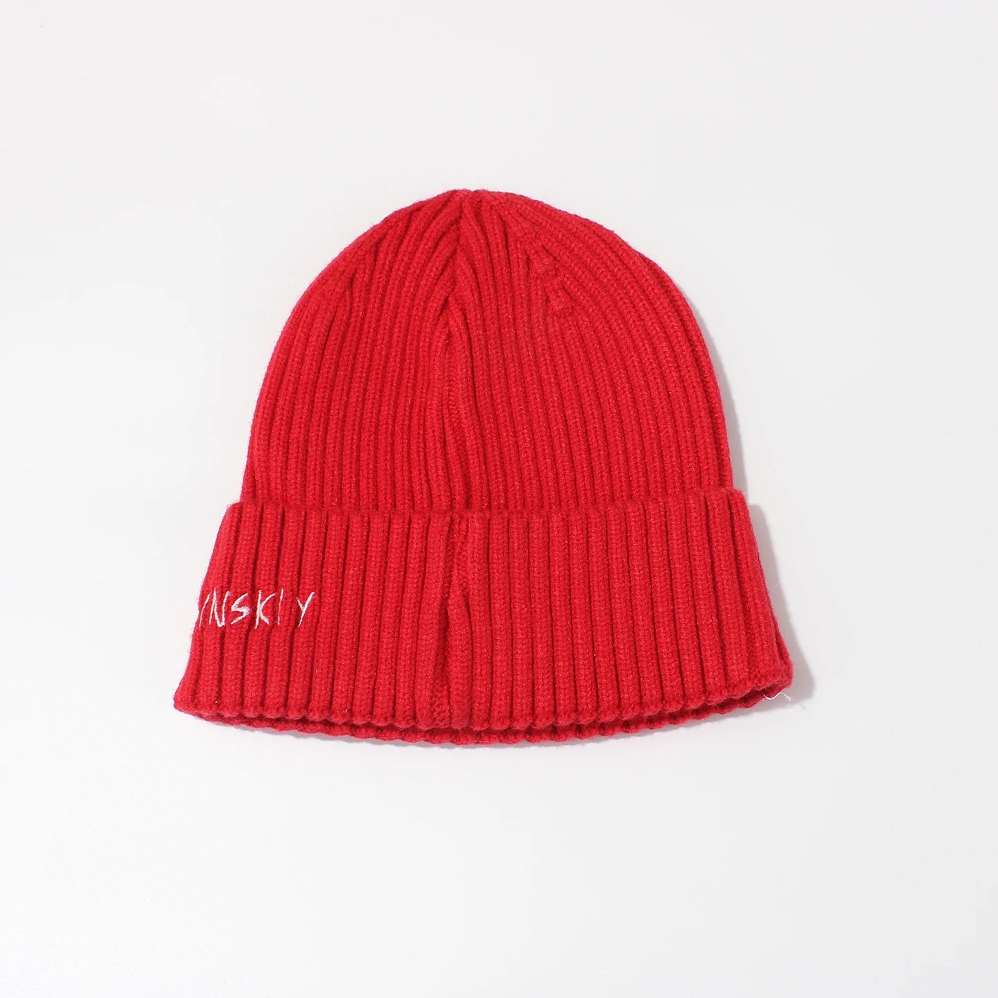 Winter Keep Warm Knitted Beanie Hat | Cold Weather Fashion Hat | Thick Unisex Letter Embroidered Cap for Men and Women |