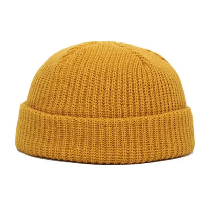2025 Boys Girls Winter Knitted Beanies Solid Keep Warm Loop Small Beanie Caps Keep Head Warm Winter Hats Yellow Red