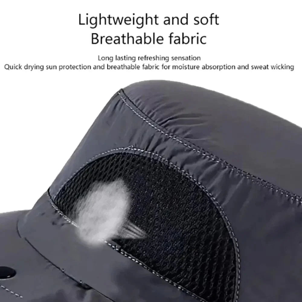 Outdoor Unisex Summer Hat UV Protection Breathable Fishing Cap Sunshade Neck Protection Cycling And Climbing Hat Waterproof