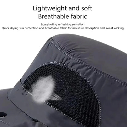 Outdoor Unisex Summer Hat UV Protection Breathable Fishing Cap Sunshade Neck Protection Cycling And Climbing Hat Waterproof