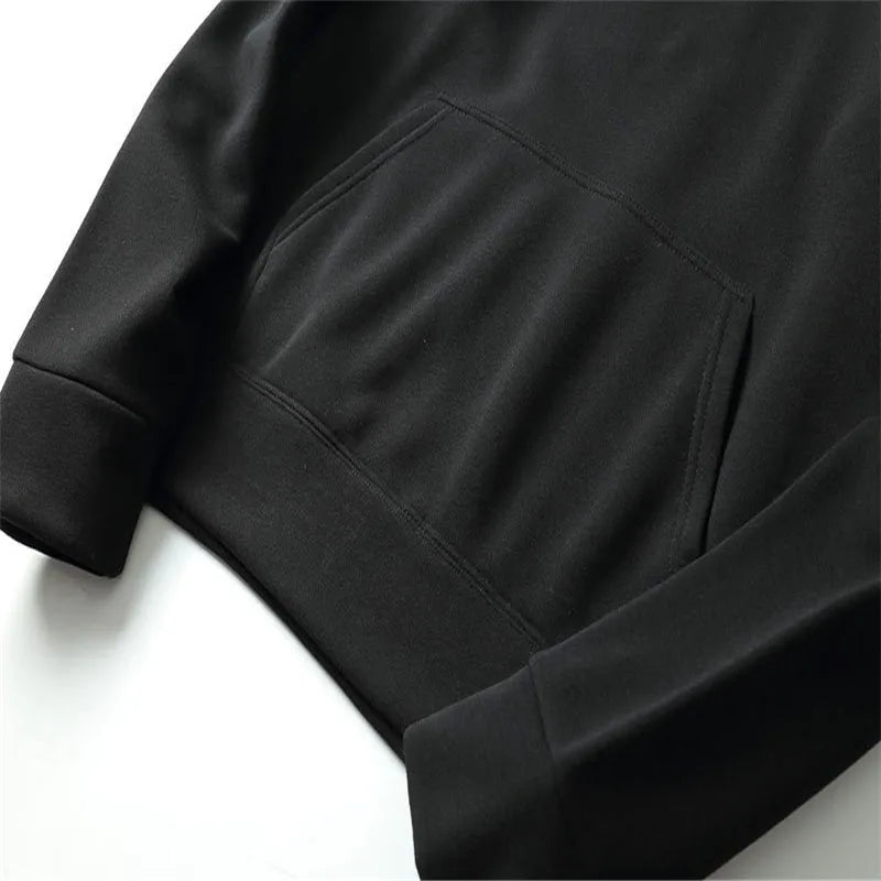 Men Tracksuit 2 Pieces Sets Hooded Sweatshirt +Drawstring Pants Male Hoodies Running Sportswear Men Women Autumn Sportwear
