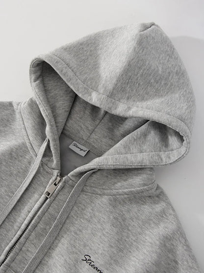 Women Tracksuits Winter Fleece Sweatsuit Brown Warm Crop Zipper Hoodies And Sweatpants Set For Women 2 Piece Velvet Pants Sets