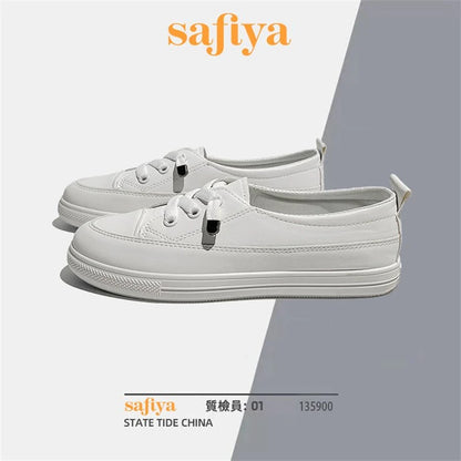 Women Sneakers 2024 New Spring Autumn Low Platform Sneakers Women Fashion White Flat Slip on Casual Vulcanize Shoes for Women