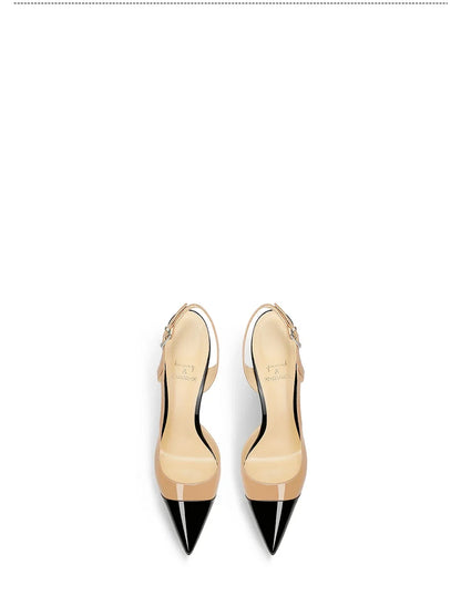 White Patent Leather Design with a High-End and Non-Tiring Foot Feel. 2026 New Pointed and Slim Heeled High Heels for Women
