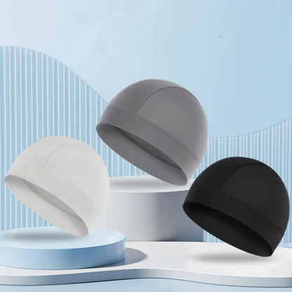 Summer Thin Breathable Mesh Skull Beanie Cap Sweat Absorbent Sport Cap Under Helmet Liner Moisture Wicking Quick Dry Cycling Hat