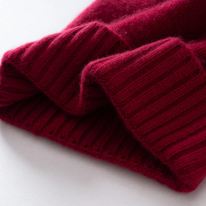 MERRILAMB Winter Hat For Women/Men 100%Quality Cashmere Beanie Cap Unisex Outdoor Casual Solid Knitted Hats Warm Soft SkullCap