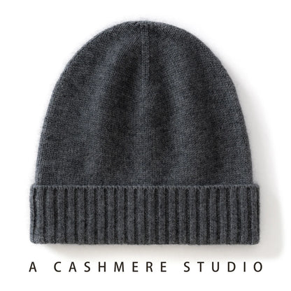 MERRILAMB Winter Hat For Women/Men 100%Quality Cashmere Beanie Cap Unisex Outdoor Casual Solid Knitted Hats Warm Soft SkullCap