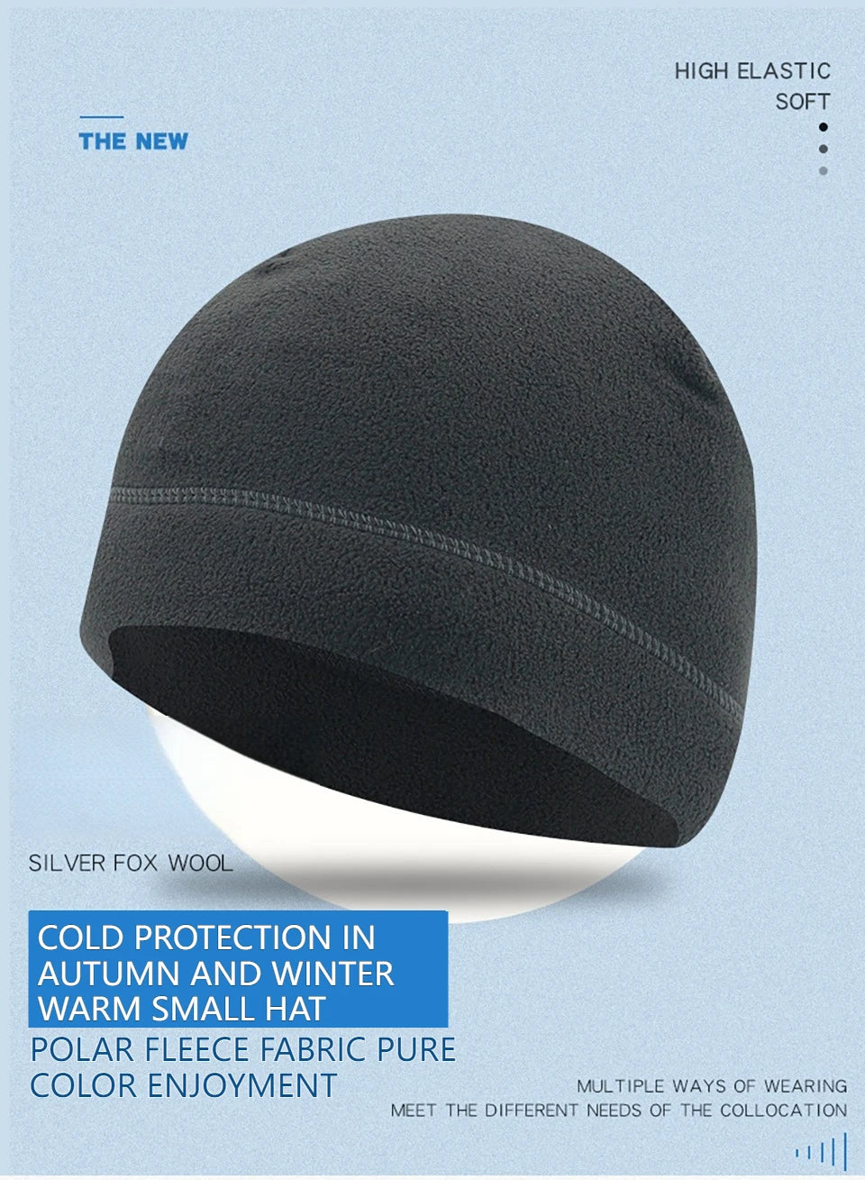 KoKossi Winter Warm Windproof Winter Cap Camping Hiking Caps Fleece Sports Hat Outdoor Sports Skiing Cycling Camping Hiking Men