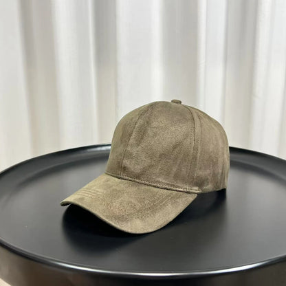 Fashion Adjustable Suede Baseball Caps For Men Women Autumn Winter Solid Retro Snapback Hip Hop Hat Unisex Street Sun Visor Caps