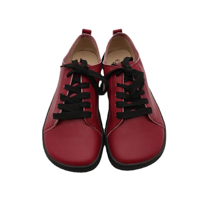 Tipsietoes 2025 Sprinng Autumn Genuine Leather Barefoot Sneaker For Women Flat Soft Thin Out Sole Zero Drop Wider Toe Box