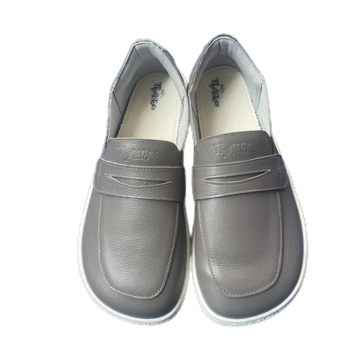 Tipsietoes 2025 Sprinng Autumn Barefoot Genuine Leather Men Women Slippers With Flat Soft Sole Zero Drop Wider Toes Box