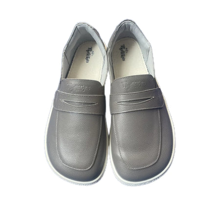 Tipsietoes 2025 Sprinng Autumn Barefoot Genuine Leather Men Women Slippers With Flat Soft Sole Zero Drop Wider Toes Box