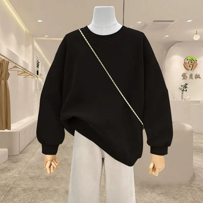 Oversize Casual Embroider Hoodies Women Sweatshirt Stand Collar Quarter Zip Pullover Sport Unisex Y2k Streetwear