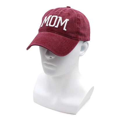 KOEP MOM And DAD Baseball Cap Fishing Caps Men Outdoor Women Washed And Worn Pregnancy Announcement Hats 3D Embroidery