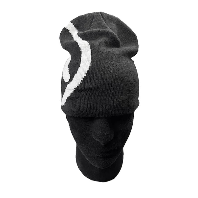 Women's Hat Hip Hop Knitting Winter Beanies Caps Y2k Streetwear Fashion Pullover Aphex Twin Vintage Warm Unisex Accessories