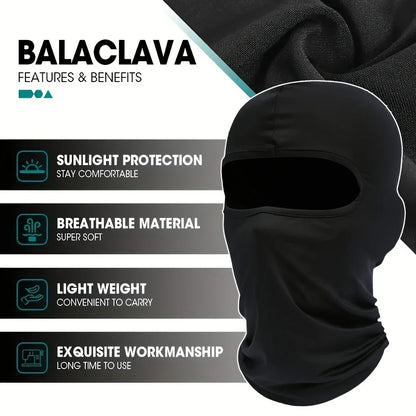 1 Pieces/Quick-dry Balaclava Sports Full Face Mask Soft Breathable Beanies Cycling Helmet Liner Running Hiking Fishing Hood Caps