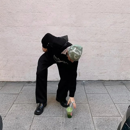 Men Beanie Strides Splatter Beanie Korean Wnter Knit Vintage Y2k Hats Streetwear Wool Caps Fashion Aesthetic Unisex Accessories
