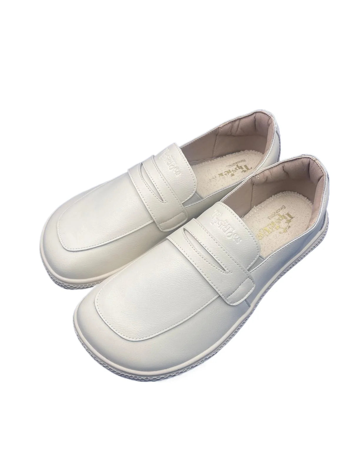 Tipsietoes 2025 Sprinng Autumn Barefoot Genuine Leather Men Women Slippers With Flat Soft Sole Zero Drop Wider Toes Box