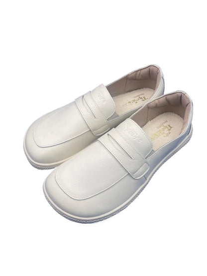 Tipsietoes 2025 Sprinng Autumn Barefoot Genuine Leather Men Women Slippers With Flat Soft Sole Zero Drop Wider Toes Box