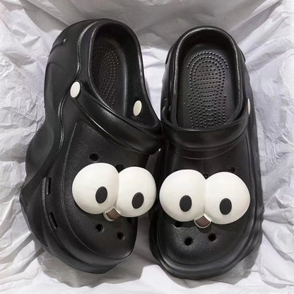 Women DIY Cute Animal button Decor Clogs Fashion Summer Spring Autumn Beach Sandals Cave Hole Female Garden Shoes Students Girls