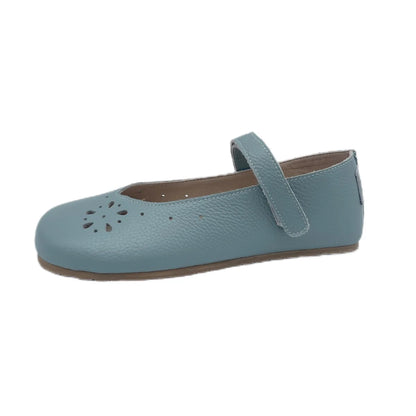 Tipsietoes 2025 Sprinng Autumn Barefoot Genuine Leather Ballerina Mary Jean Women With Flat Soft Sole Zero Drop Wider Toes Box