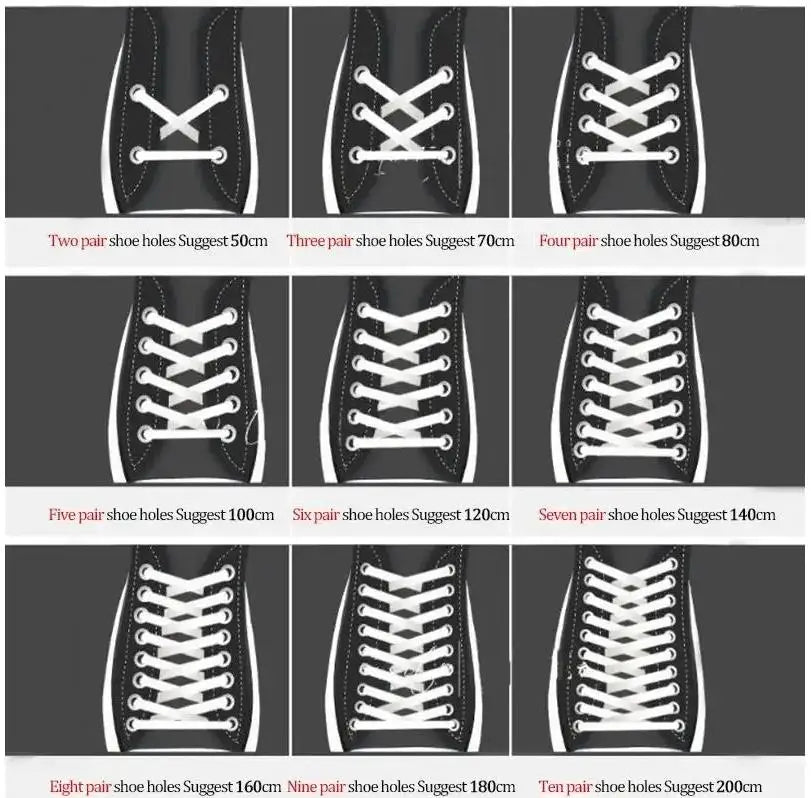 Black Shoelace round Flat Sports Men's and Women's Shoelace Leather Shoes Canvas Shoes and Boots Versatile Universal Shoelace