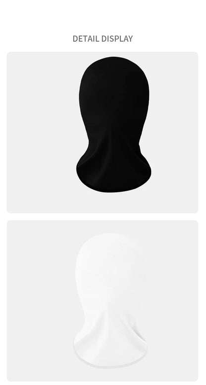 Balaclava Summer Full Face Breathable Mask Translucent UV Protection Face Cover Elastic Halloween Role Playing Ice Silk Cosplay