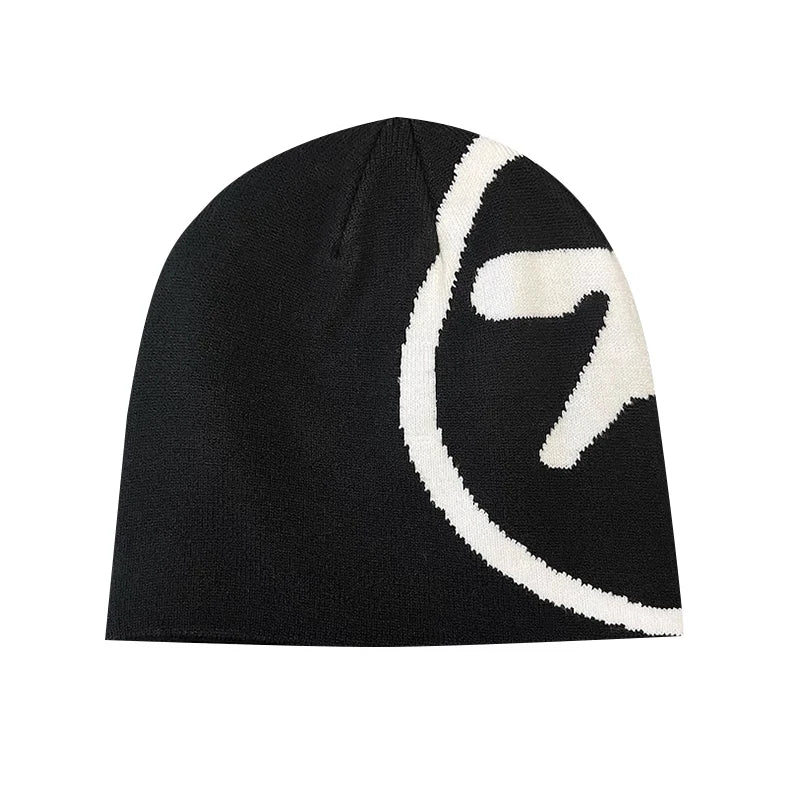 Women's Hat Hip Hop Knitting Winter Beanies Caps Y2k Streetwear Fashion Pullover Aphex Twin Vintage Warm Unisex Accessories