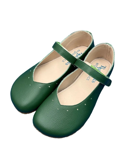 Tipsietoes 2025 Sprinng Autumn Barefoot Genuine Leather Ballerina Mary Jean Women With Flat Soft Sole Zero Drop Wider Toes Box