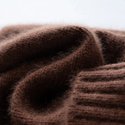 MERRILAMB Winter Hat For Women/Men 100%Quality Cashmere Beanie Cap Unisex Outdoor Casual Solid Knitted Hats Warm Soft SkullCap