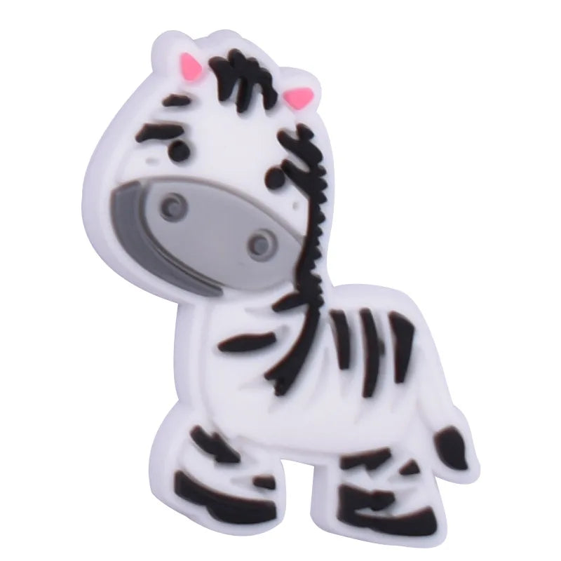 farming animal sheep deer duck house PVC shoe Charms Buckle for Wristbands accessories Decoration Bands gift unisex party