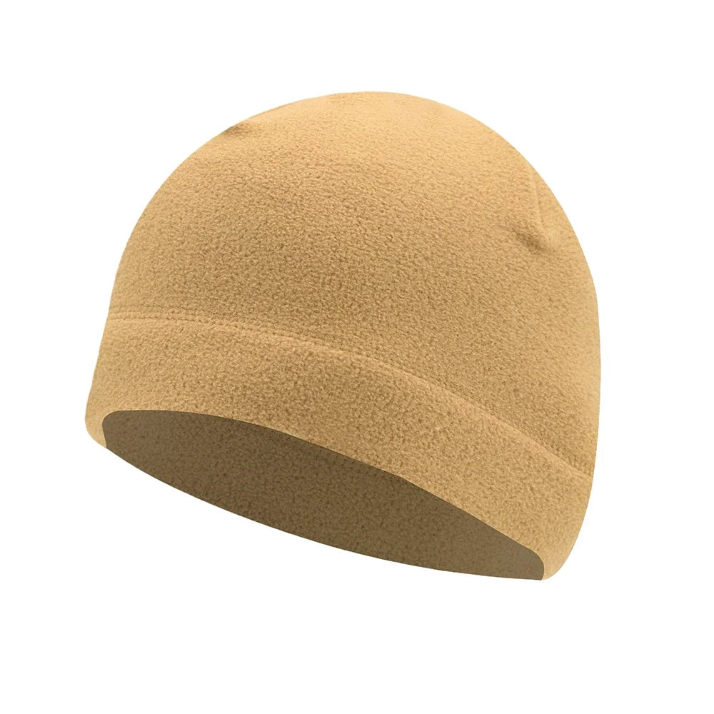 Windproof Winter Beanie Hat Fleece Warm Cap for Men Outdoor Sports Skiing Hiking Camping
