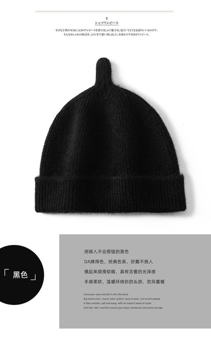 Keep Warm Winter Hat for Children Unisex Knit Cap Kids 100% Cashmere Skullies Hats for Boys Bonnet Girls Caps Accessories