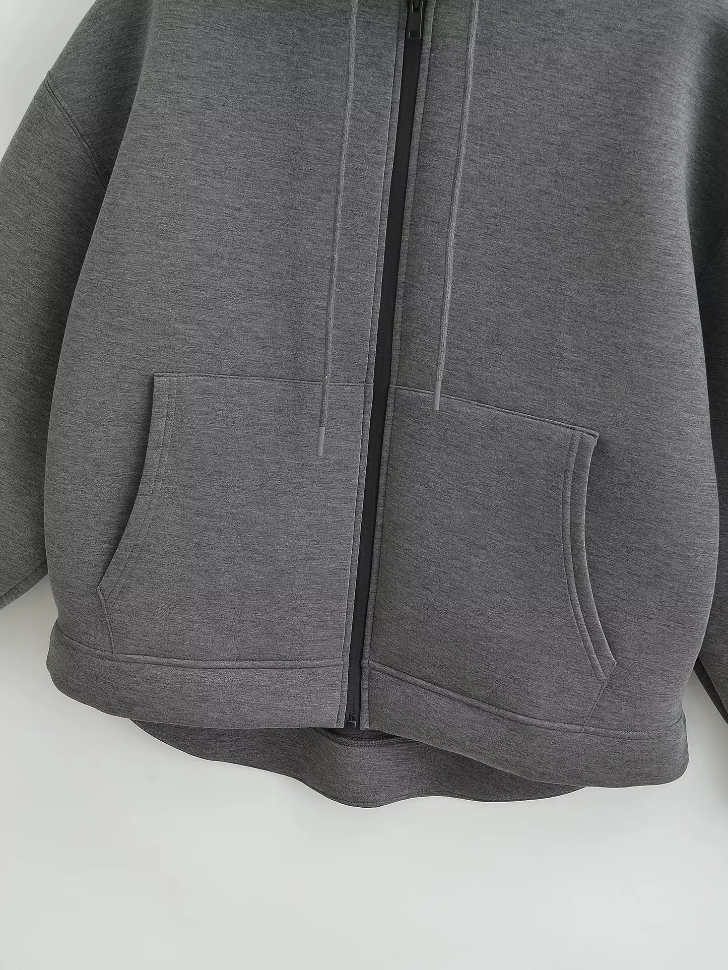 HXAO Women's Hoodie Oversized Zip up Hoodies Women Autumn Winter Long sleeve Outerwears Sweatshirt with zipper Y2k Hoodie Top