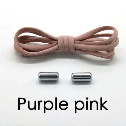 1Pair No tie ShoelacesSemicircle New Elastic Shoe Laces For Kids and Adult Sneakers Shoelace Quick Lazy Laces Color Shoestrings