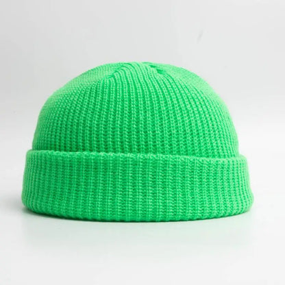 2025 Boys Girls Winter Knitted Beanies Solid Keep Warm Loop Small Beanie Caps Keep Head Warm Winter Hats Yellow Red