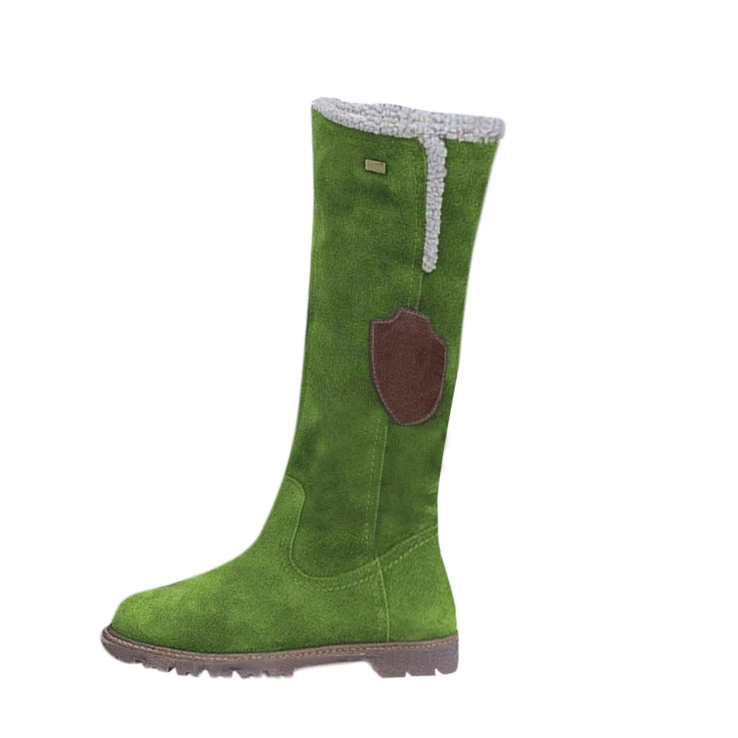 Fashion Half Boots Women Solid Color Large Size Slope Autumn Winter Suede Side Zipper Shoes Round Head Comfort Casual Boots