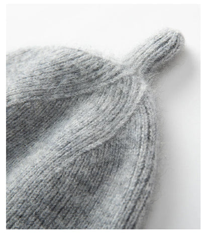 Keep Warm Winter Hat for Children Unisex Knit Cap Kids 100% Cashmere Skullies Hats for Boys Bonnet Girls Caps Accessories