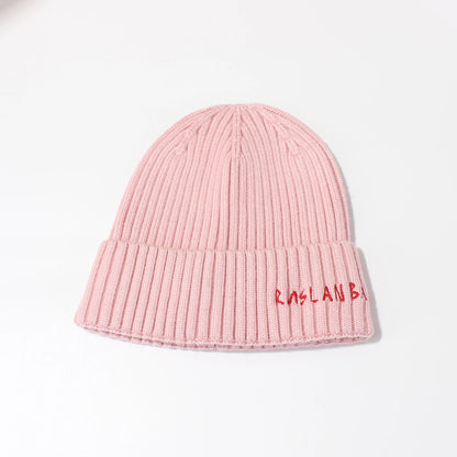 Winter Keep Warm Knitted Beanie Hat | Cold Weather Fashion Hat | Thick Unisex Letter Embroidered Cap for Men and Women |