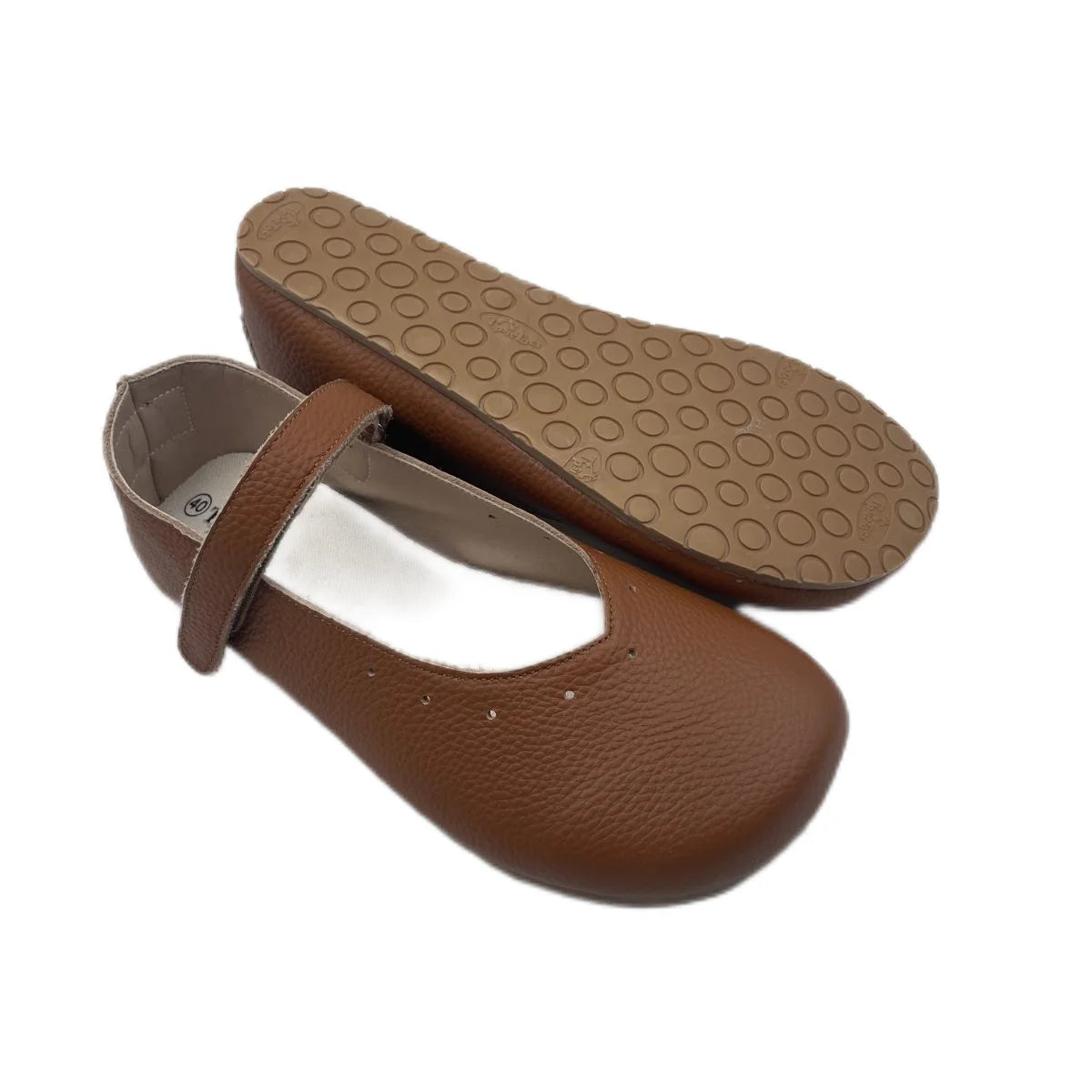 Tipsietoes 2025 Sprinng Autumn Barefoot Genuine Leather Ballerina Mary Jean Women With Flat Soft Sole Zero Drop Wider Toes Box