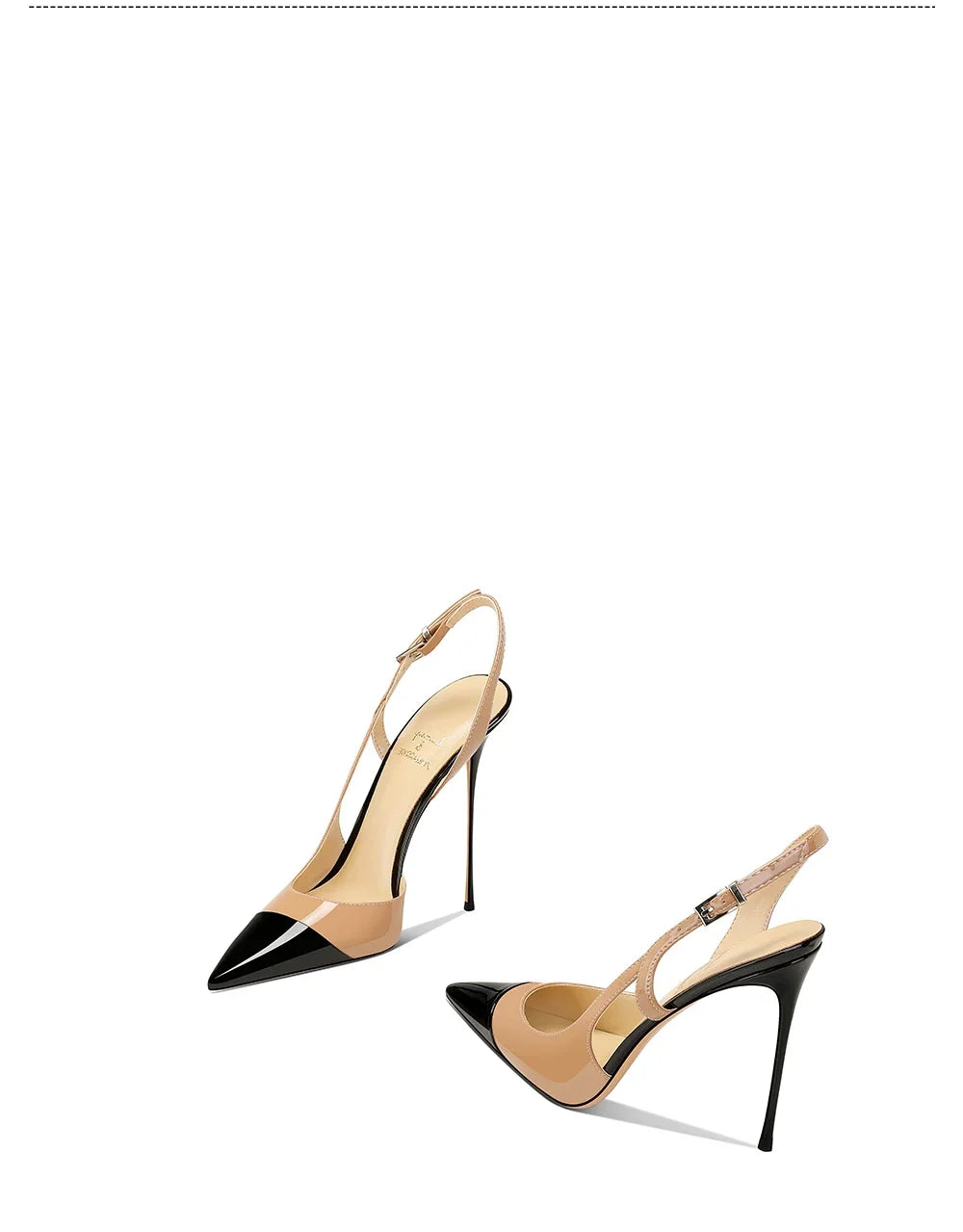 White Patent Leather Design with a High-End and Non-Tiring Foot Feel. 2026 New Pointed and Slim Heeled High Heels for Women