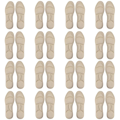 4PCS 5D Massage Memory Foam Insoles Thickening Breathable Cushion Cushioning Comfort Suitable For High Heels Insoles