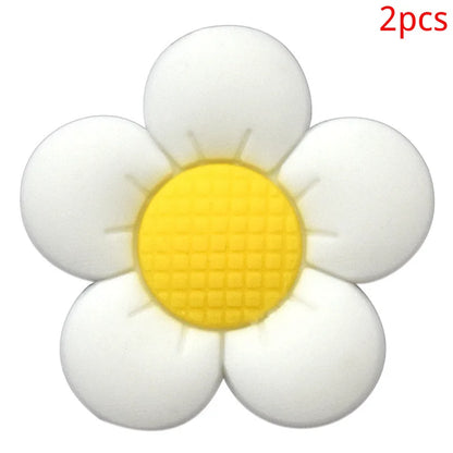 PVC Butterfly Flower Big Size Beach Bag Buckle Charms Decorations Accessories for Bog Totes Bag Woman DIY Gift Travel Pendant