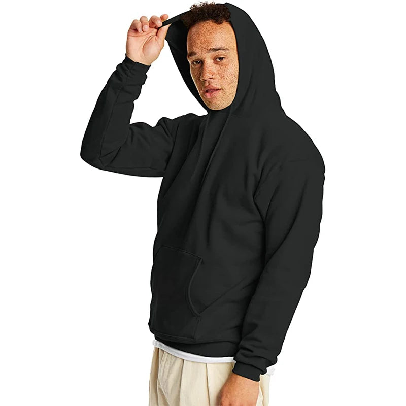 Men's Hoodies Women Pullover Spring Autumn Casual Hoodie Sweatshirts Solid Color Hoodies Oversize Black Sweatshirt For Male