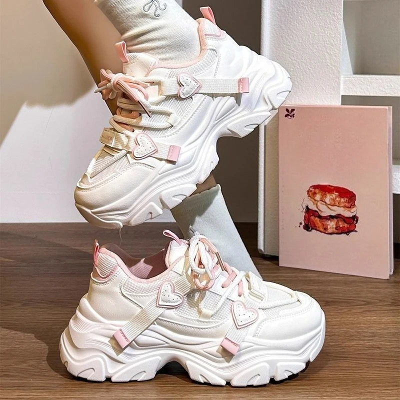 Spring and Autumn Breathable Running Sports and Leisure Shoes Fashionable Best Selling New Comfortable Women's Vulcanized Shoes