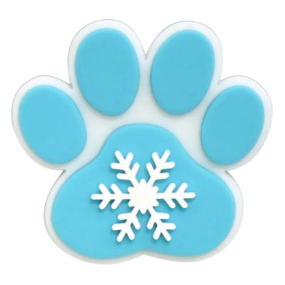 lovely dog paw PVC shoe Charms Slippers Buckle combination Fit Wristbands accessories Decoration Bands gift unisex party