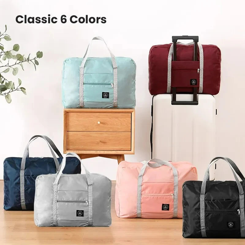 Foldable Travel Duffel Bag for Airlines Carry on Bag for Women & Men Lightweight Large Capacity Sports Weekend Trip Overnight