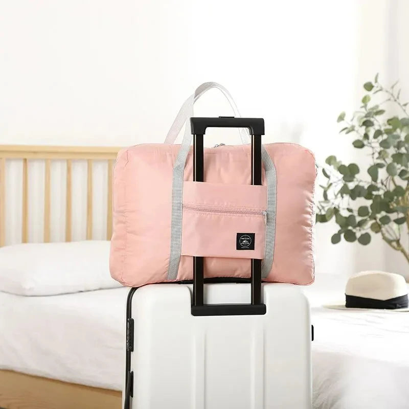 Foldable Travel Duffel Bag for Airlines Carry on Bag for Women & Men Lightweight Large Capacity Sports Weekend Trip Overnight